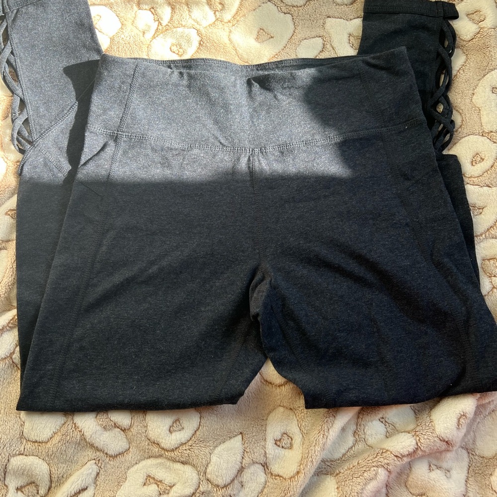 Calvin Klein Charcoal Gray Kids Leggings